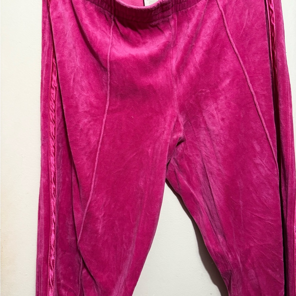 Baby Phat Pink Velour Track Pants